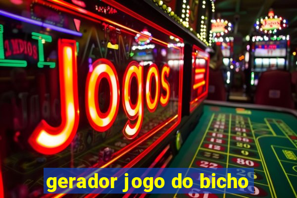 gerador jogo do bicho